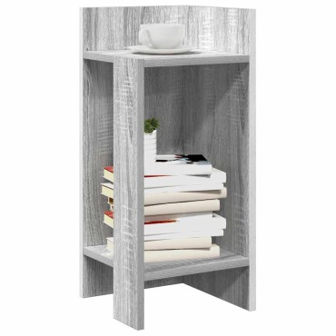 vidaXL Τραπεζάκια 2 τεμ. με ράφι Γκρι Sonoma 25,5x27x60cm