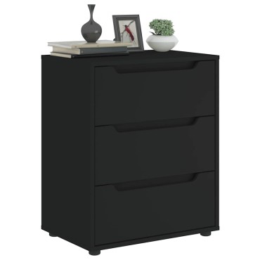 vidaXL Sideboard "VISNES" Μαύρο 60x40x73cm Ξύλο μηχανής