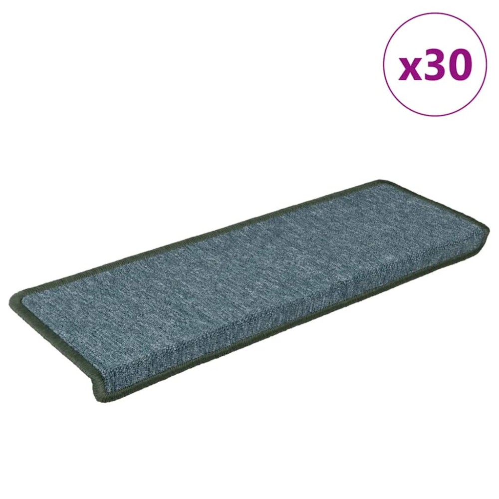 vidaXL Πατάκια Σκαλοπάτια 30 τεμ. 65x21x4 εκ. Σκούρο Πράσινο με Ορθογώνια Άκρη vidaXL Πατάκια Σκαλοπάτια 30 τεμ. 65x21x4 εκ. Σκούρο Πράσινο με Ορθογώνια Άκρη