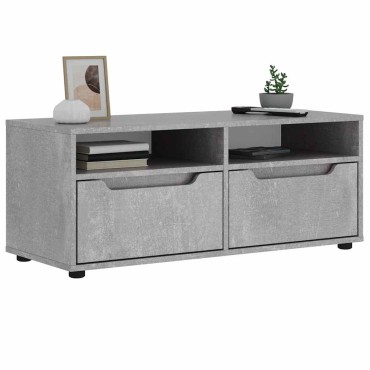 vidaXL ντουλάπι τηλεόρασης VISNES Γκρι μπετόν 100x40x38cm