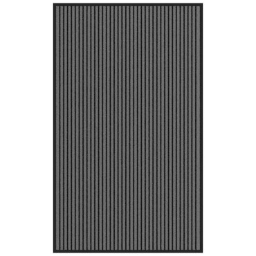 vidaXL Στρώμα πόρτας Ριγέ μαύρο και γκρι 90x150 cm
