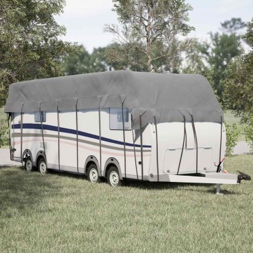vidaXL Κάλυψη οροφής τροχόσπιτου Γκρι 900x300 cm Μη υφασμένο ύφασμα