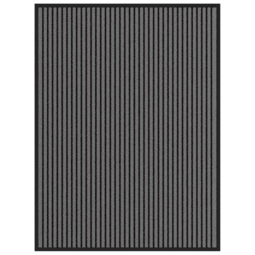 vidaXL Στρώμα πόρτας Ριγέ μαύρο και γκρι 90x120 cm
