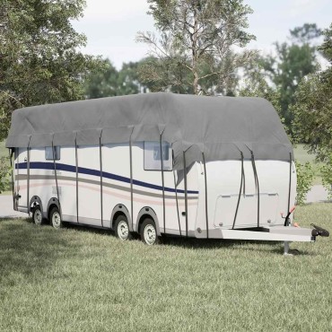vidaXL Κάλυψη οροφής τροχόσπιτου Γκρι 1000x300 cm Μη υφασμένο ύφασμα