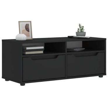 vidaXL ντουλάπι τηλεόρασης VISNES Μαύρο 100x40x38cm