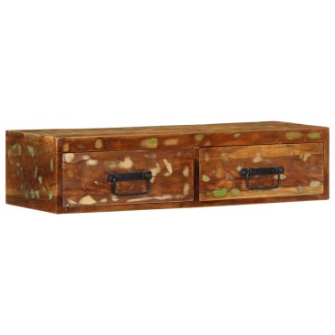 vidaXL Επίτοιχο ντουλάπι τηλεόρασης 80x30x19cm Ξύλο μασίφ αναγεννημένο