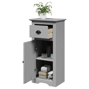 vidaXL Ντουλάπι μπάνιου BODO Γκρι 44x30x90cm