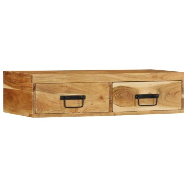 vidaXL Επίτοιχο ντουλάπι τηλεόρασης 80x30x19cm Μασίφ ξύλο ακακίας