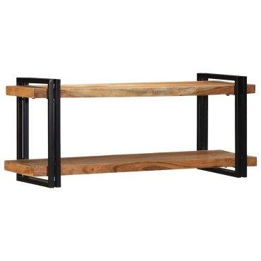 vidaXL Ράφι τοίχου 110x33x45cm Μασίφ ξύλο ακακίας
