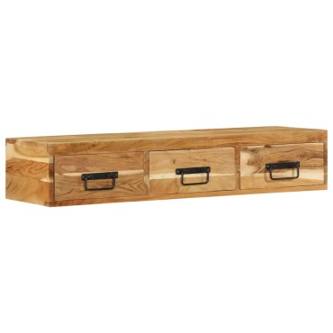 vidaXL Επίτοιχο ντουλάπι τηλεόρασης 100x30x19cm Μασίφ ξύλο ακακίας