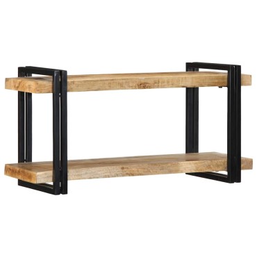 vidaXL Ράφι τοίχου 90x33x45cm Στερεό ακατέργαστο ξύλο Mango