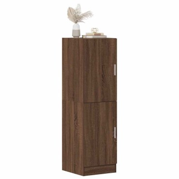 vidaXL Ντουλάπι Κουζίνας Καφέ δρυς 38x41,5x131,5cm Επεξεργ. Ξύλο 1 τεμ.