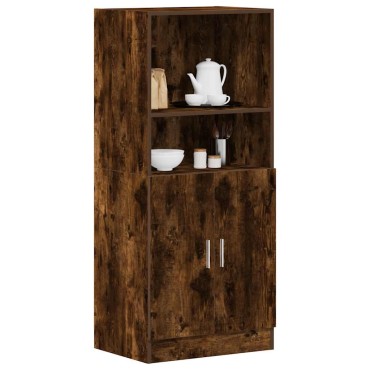 vidaXL Ντουλάπι Κουζίνας Καπνιστή Δρυς 57x41,5x131,5cm Επεξεργ. Ξύλο 1 τεμ.