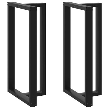 vidaXL Πόδια τραπεζιού μπαρ σε σχήμα T 2 τεμ. Μαύρο 60x35x(110-111)cm