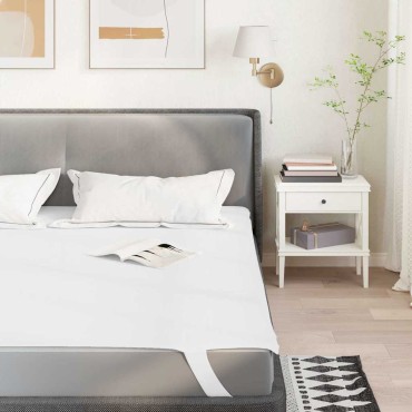 vidaXL Προστατευτικό στρώματος Λευκό 80x200cm Αδιάβροχο - Μονό