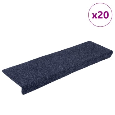 vidaXL Πατάκια Σκάλας Αυτοκόλλητα 20 τεμ. Ανθρακί 65x21x4 εκ.