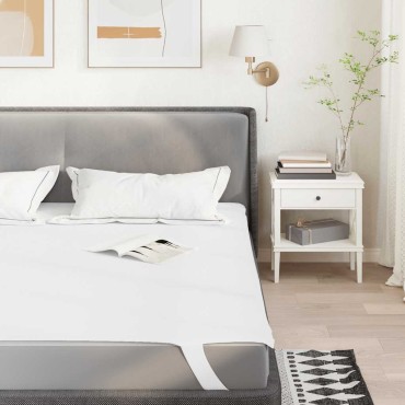 vidaXL Προστατευτικό στρώματος Λευκό 100x200cm Αδιάβροχο - Μονό