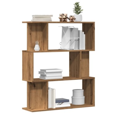 vidaXL Ντουλάπι βιβλίων Artisan Oak 80x24x96cm Κατασκευασμένο ξύλο 1 τεμ.