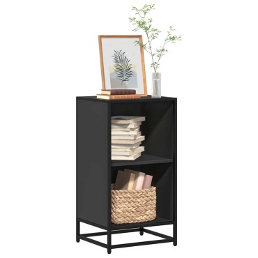 ντουλάπι βιβλίων vidaXL Μαύρο 40x35x76cm Κατασκευασμένο ξύλο