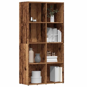 ντουλάπι βιβλίων vidaXL Παλιό ξύλο 66x30x130cm Κατασκευασμένο ξύλο