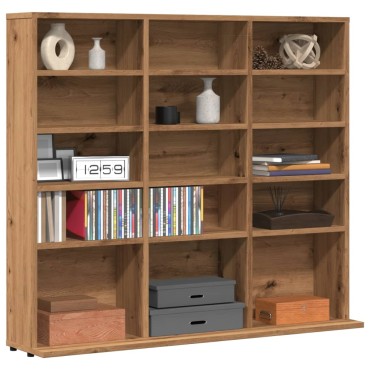 vidaXL Ντουλάπι CD Artisan Oak 100x23x89,5cm Κατασκευασμένο ξύλο 1 τεμ.