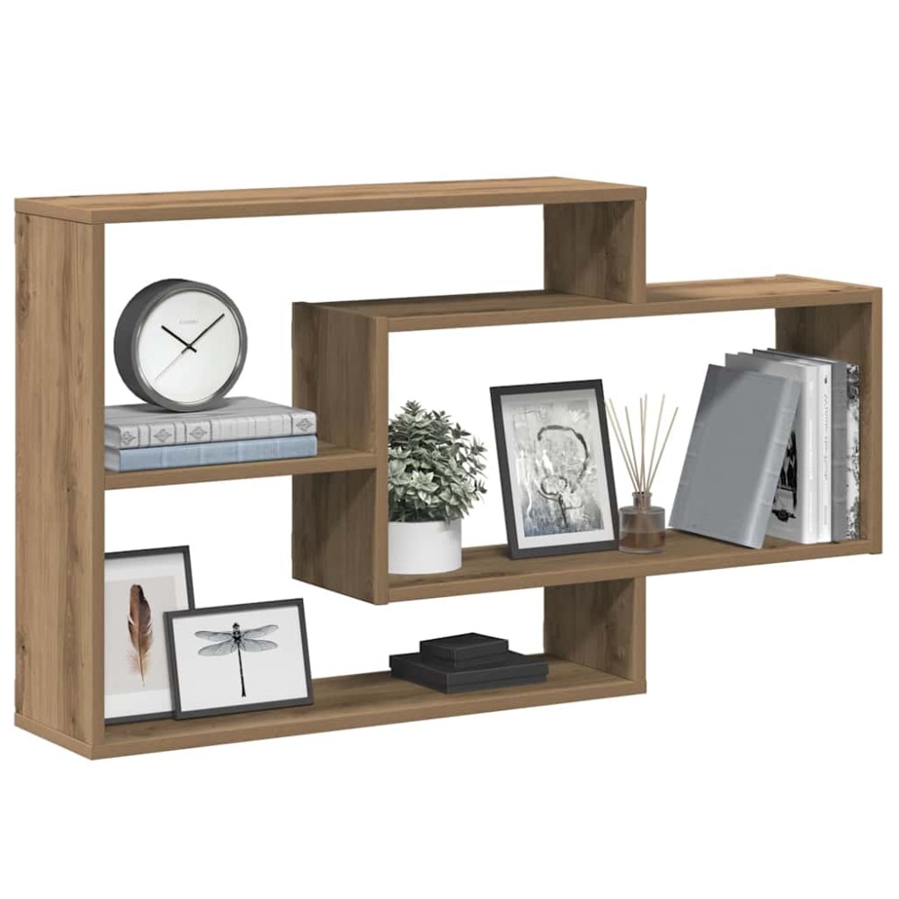 vidaXL Ράφι τοίχου Artisan Oak 104x20x58,5cm Κατασκευασμένο ξύλο 1 τεμ.