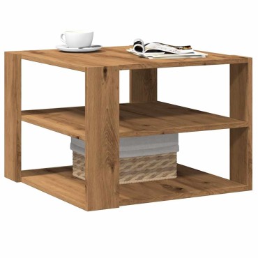 vidaXL Τραπεζάκι σαλονιού Artisan Oak 58x58x40cm Κατασκευασμένο ξύλο 1 τεμ.