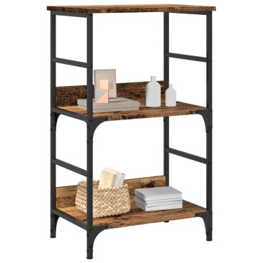 vidaXL Ντουλάπι βιβλίων Παλιό ξύλο 50x33x82cm Κατασκευασμένο ξύλο 1 τεμ.