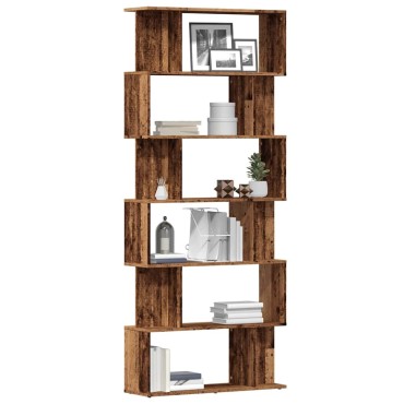 vidaXL Ντουλάπι βιβλίων Παλιό ξύλο 80x24x192cm Κατασκευασμένο ξύλο 1 τεμ.