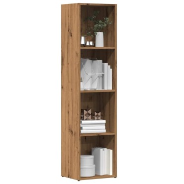 vidaXL Ντουλάπι βιβλίων Artisan Oak 36x30x143cm Κατασκευασμένο ξύλο 1 τεμ.