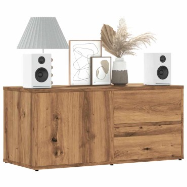 vidaXL Ντουλάπι τηλεόρασης Artisan Oak Κατασκευασμένο ξύλο 80x34x35,5 cm