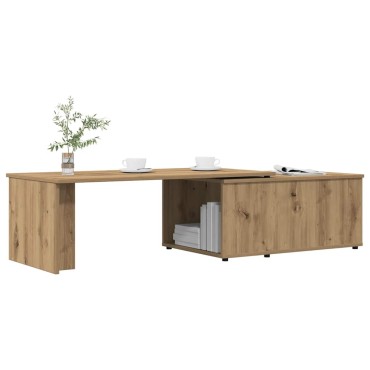 vidaXL Τραπεζάκι σαλονιού Artisan Oak 150x50x35cm Κατασκευασμένο ξύλο 1 τεμ.