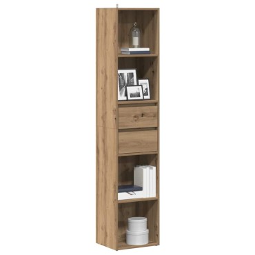 vidaXL Ντουλάπι βιβλίων Artisan Oak 36x30x171cm Κατασκευασμένο ξύλο 1 τεμ.