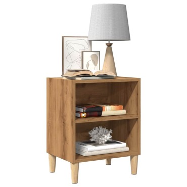 vidaXL Κομοδίνο ντουλάπι Artisan Oak 40x30x50cm Κατασκευασμένο ξύλο 1 τεμ.