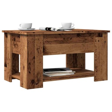 vidaXL Τραπεζάκι σαλονιού Παλιό ξύλο 79x49x41cm Ξύλο μηχανής 1 τεμ.