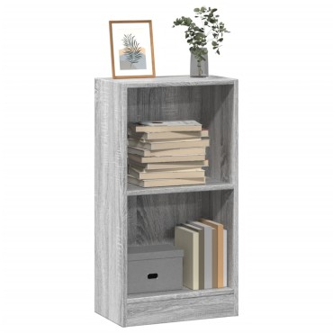 vidaXL Βιβλιοθήκη Γκρι Sonoma 40x24x76cm Ξύλινη κατασκευή 1 τεμ.