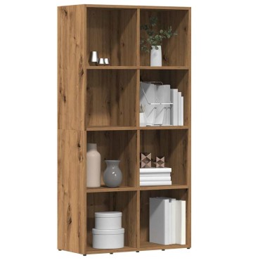vidaXL Ντουλάπι βιβλίων Artisan Oak 66x30x130cm Κατασκευασμένο ξύλο 1 τεμ.