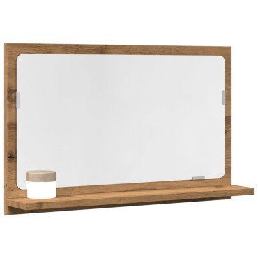 vidaXL Ντουλάπι καθρέφτη μπάνιου Artisan Oak Κατασκευασμένο ξύλο 60x11x37cm 1 τεμ.
