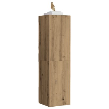 vidaXL Ντουλάπι τηλεόρασης Artisan Oak 30,5x30x110cm Ξύλινη κατασκευή