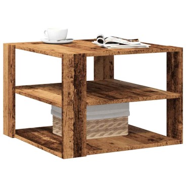 vidaXL Τραπεζάκι σαλονιού Παλιό ξύλο 58x58x40cm Κατασκευασμένο ξύλο 1 τεμ.
