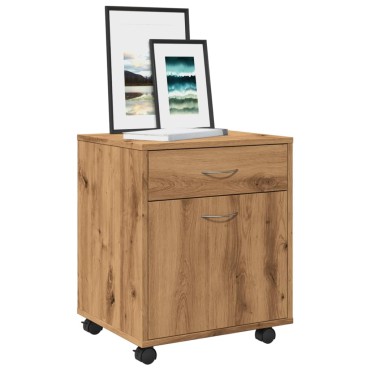 vidaXL Τροχήλατο ντουλάπι Artisan Oak 45x38x54cm Κατασκευασμένο ξύλο