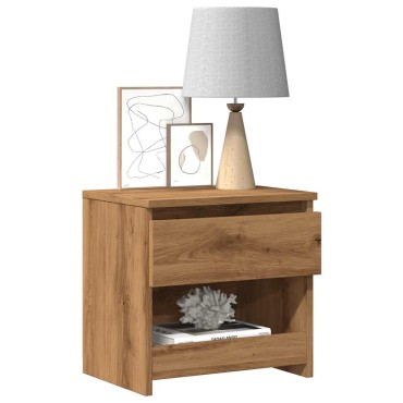 vidaXL Κομοδίνα 2 τεμ. Artisan Oak 40x30x39cm Κατασκευασμένο ξύλο