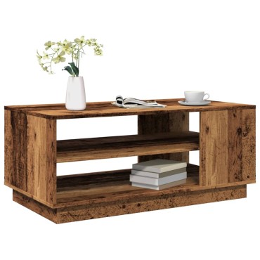 vidaXL Τραπεζάκι σαλονιού Παλιό ξύλο 102x55x43cm Κατασκευασμένο ξύλο 1 τεμ.