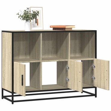 vidaXL Sideboard Sonoma Oak 100x35x76cm Κατασκευασμένο ξύλο 1 τεμ.