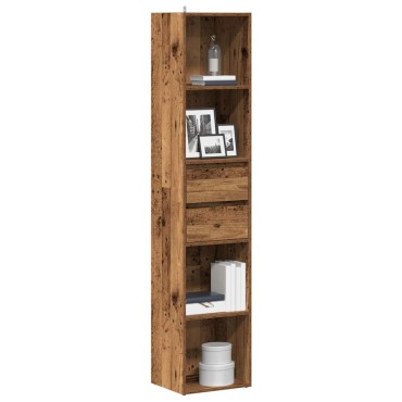 ντουλάπι βιβλίων vidaXL Παλιό ξύλο 36x30x171cm Κατασκευασμένο ξύλο