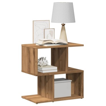 vidaXL Κομοδίνο Artisan Oak 50x30x51,5cm Κατασκευασμένο ξύλο 1 τεμ.
