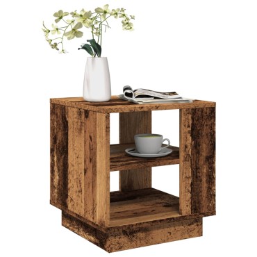 vidaXL Τραπεζάκι σαλονιού Παλιό ξύλο 40x40x43cm Κατασκευασμένο ξύλο 1 τεμ.