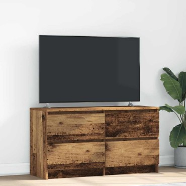 vidaXL Έπιπλο Τηλεόρασης Όψη Παλαιού Ξύλου 100x35x54cm Επεξ. Ξύλο