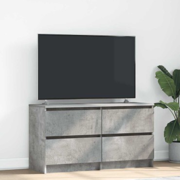 vidaXL Έπιπλο Τηλεόρασης Γκρι Σκυρ. 100x35x54cm Επεξ. Ξύλο