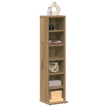 vidaXL Ντουλάπι CD Artisan Oak 21x20x88cm Κατασκευασμένο ξύλο 1 τεμ.